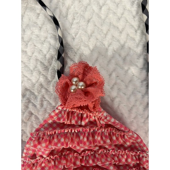 Hobie bikini top pink ruffle size medium - Picture 6 of 7